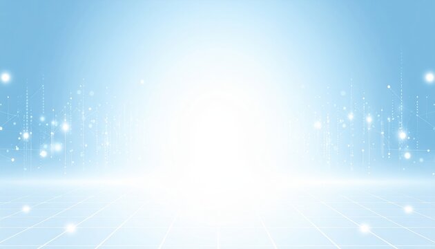 Exciting technological event showcasing innovative solutions virtual environment digital content bright blue background for enhanced engagement