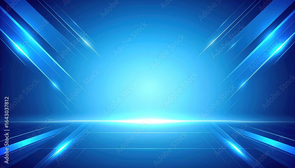 Aufkleber dynamic blue light patterns digital environment graphic design futuristic studio abstract viewpoint 