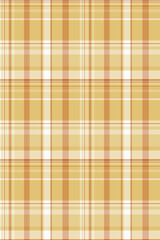 Warm, earthy plaid pattern in soft gold and white tones. Perfect for autumnal designs, textile prints, or as a background texture.  Evokes feelings of warmth, comfort, and rustic charm.