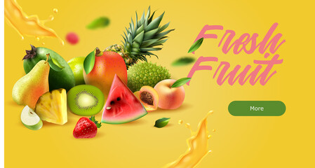 fruity banner design