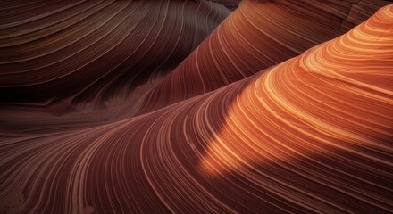Sandstone wave formation in arizona desert