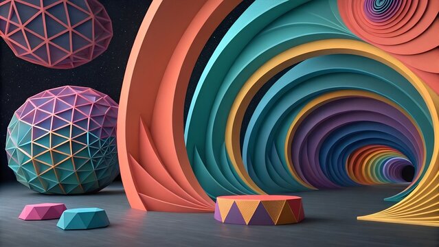 abstract colorful background with colorful circles