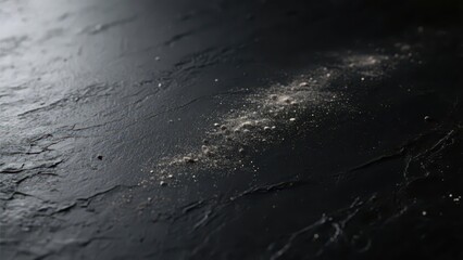 Fototapeta premium Abstract black texture with vintage dust, minimalist space. Timeless monochrome elegance in subtle gradients.