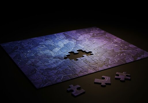 Jigsaw Puzzle with Missing Piece