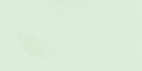 Minimalist soft Abstract Background in Gradient green and white Tones with Circles. Circle effect style geometric, modern background