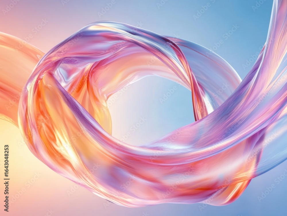 Poster flowing colors intertwine in a vibrant abstract composition showcasing fluid movement and light effe