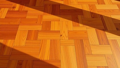 Rich, warm brown wood parquet flooring texture,  interior,  texture