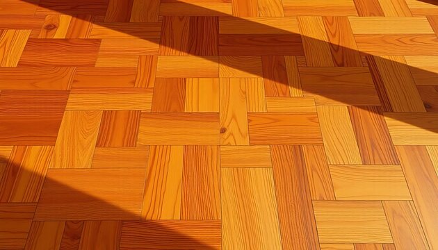 Rich, warm brown wood parquet flooring texture,  interior,  texture