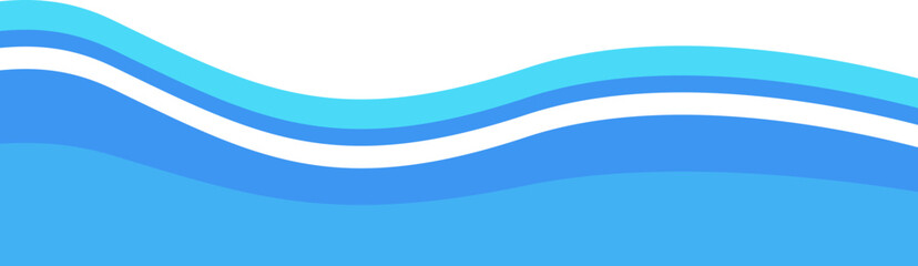 Blue Wave Footer Vector