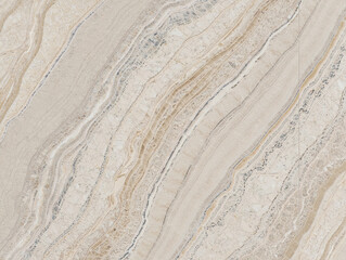 A high-resolution photograph of polished Italian granite stone texture, showing intricate patterns of natural beige and gray veining across a light marble surface. The stone slab fills the entire fram