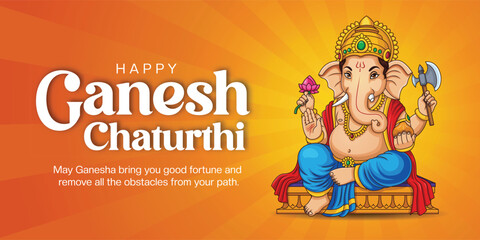 A Festive Ganesh Chaturthi Banner