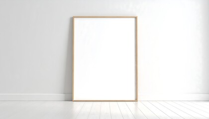Empty frame in a light-filled room