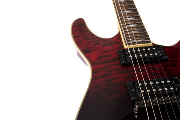 Electric guitar on the white background
