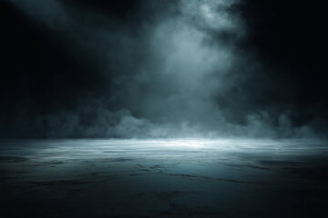 Suitable for horror or mystery themed designs. Cracked floor adds texture. Eerie smoke cloud creates atmosphere. Ideal for dark projects.