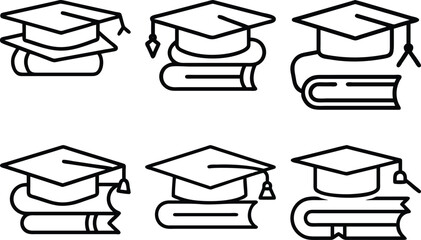 Graduation Cap Books Education Knowledge Success Learning Achievement