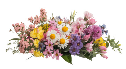 Obraz premium floral bouquet on transparent background