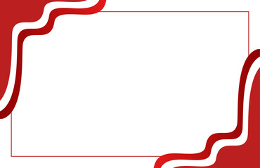 Indonesian Red and White Flag Corner Decoration