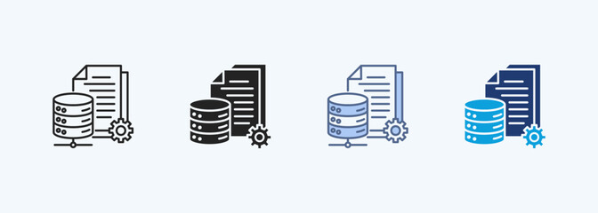 Data Multiple Style Icon Collection