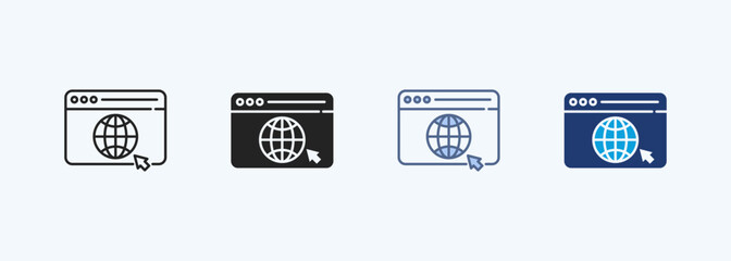 Web Multiple Style Icon Collection