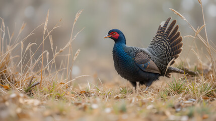Obraz premium Capercaillie during mating season