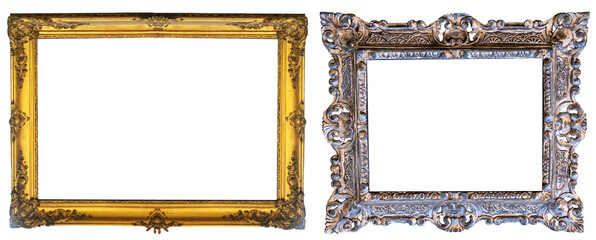 set of isolated picture frames gallery