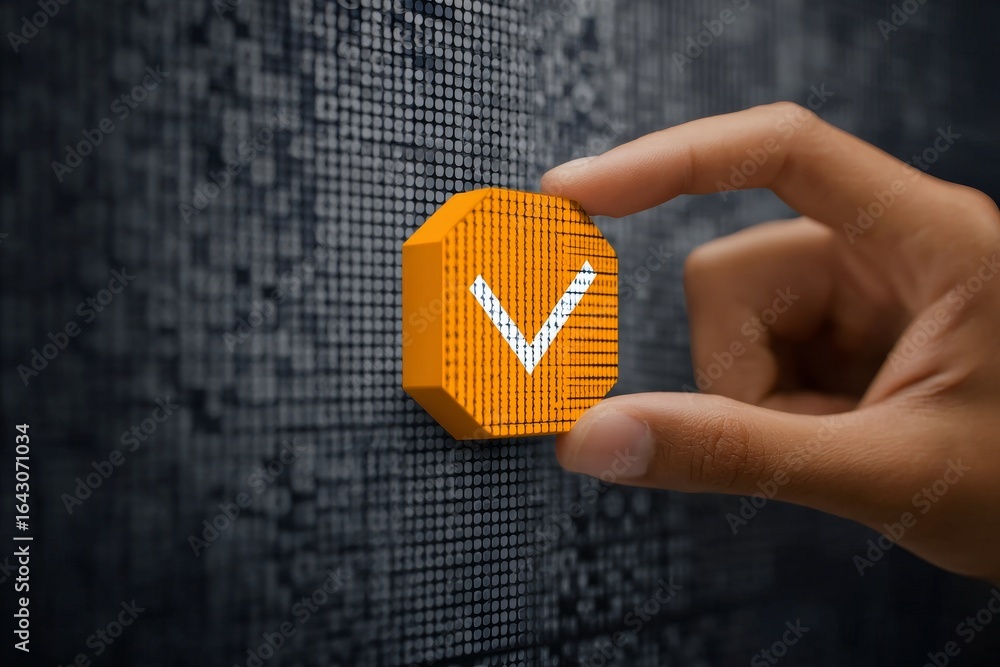 Poster digital voting system with thumbprint verification and secure code input for elections 2023