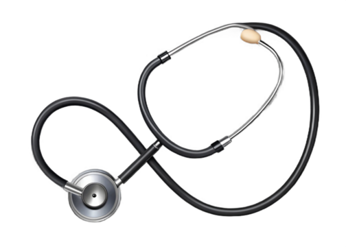 Stethoscope isolated on transparent background