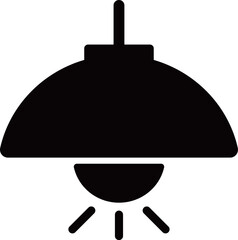 照明器具のアイコン　モノトーン