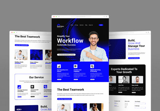 Creative Business Landing Page Design Template