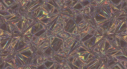 Iridescent Geometric Pattern