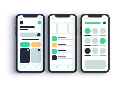 Travel Mobile App Wireframe Layout Templates