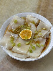 Steamed or fried Korean mandu dumplings filled with a savory mix of meat and vegetables. Crispy on the outside, tender on the inside—perfect for dipping in soy sauce or chili oil!