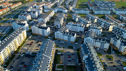 Fototapeta premium Modern residential complex mortgage new infrastructure