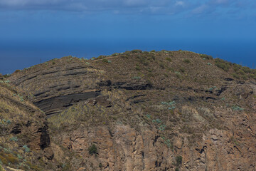 Caldera de Bandama Gran Canaria Spain - nature reserve after volcanic eruption