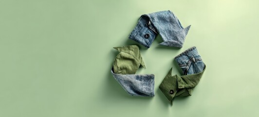 The Creative Representation of Recycled Denim Fashion in Circular Format