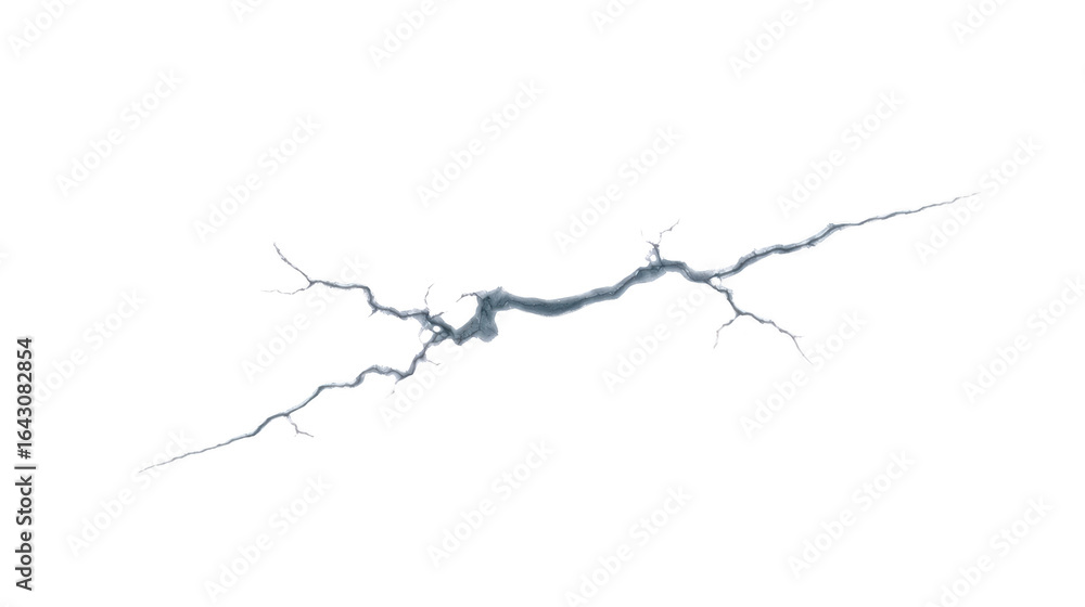Poster striking lightning bolt illuminates transparency background, showcasing intricate branches and sharp