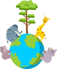 World Wildlife Day Illustration