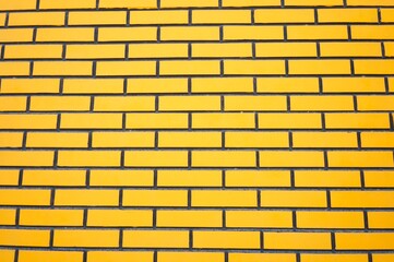 yellow brick wall