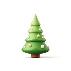 3D Christmas tree graphic