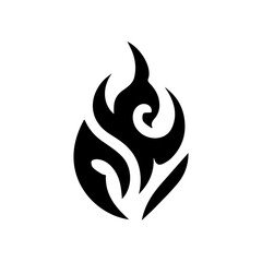 nine unique black flame icon