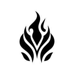 nine unique black flame icon