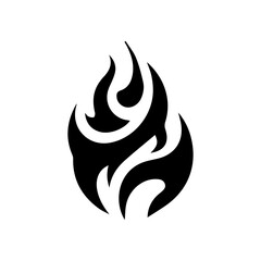 nine unique black flame icon