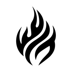 nine unique black flame icon