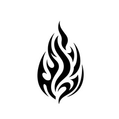 nine unique black flame icon