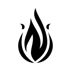 nine unique black flame icon
