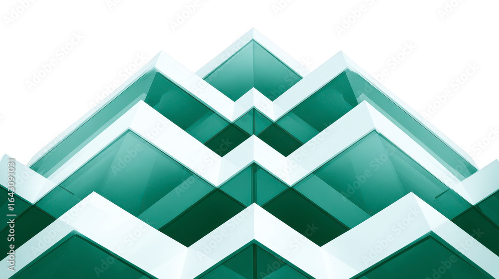 Poster modern architectural design features layered glass panels creating striking geometric pattern. sleek