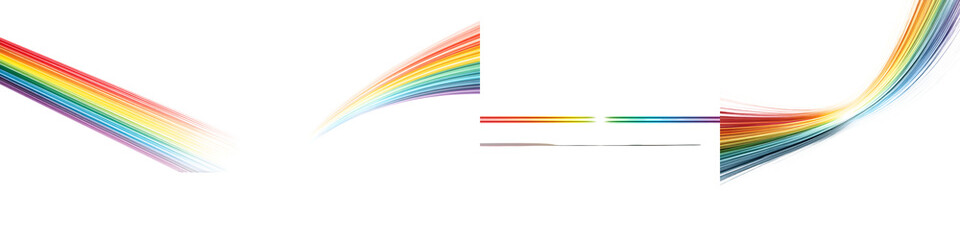 Fototapeta premium Rainbow Spectrum Lines: Abstract Colorful Background