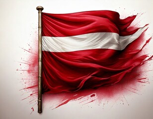  national flag of Latvia in the original size,colours and proportions