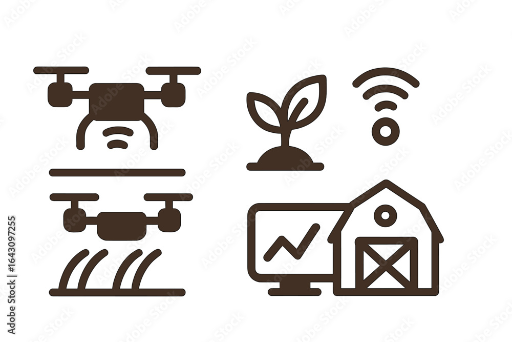 Poster innovations in agriculture with drones enabling smart farming solutions and data analysis techniques