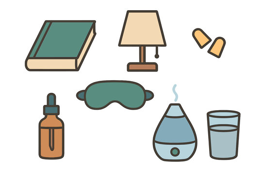 Relaxing bedtime essentials for a peaceful night's sleep in a cozy environment